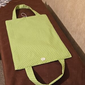 Green Polka Dot Bible Sleeve. Homemade( Fits Standard Bible.)
